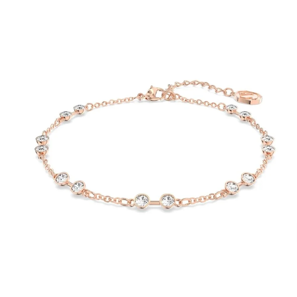 Swarovski Remix Collection Carrier Strand Bracelet Rose Gold Crystal NIB 5664055